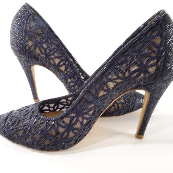 Glitter Mesh Pumps Sz 6 - Picture 15 of 16